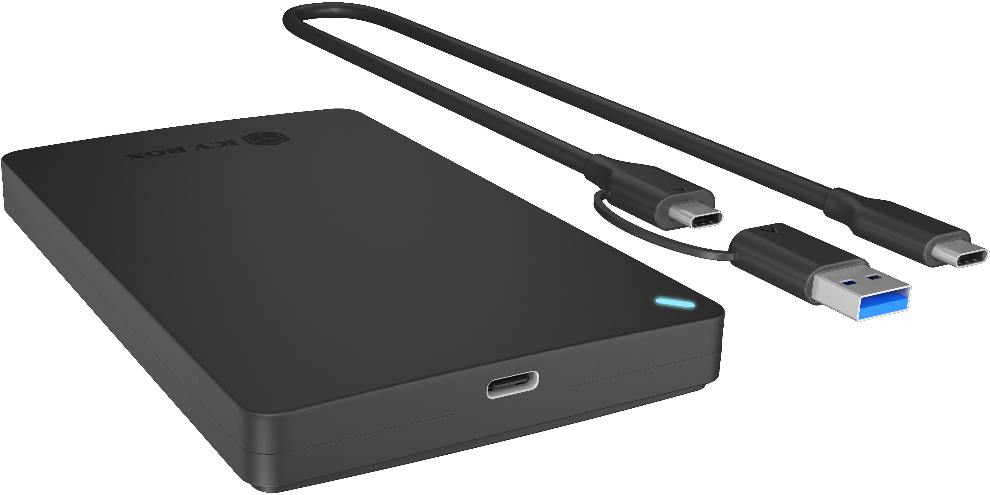 ICY BOX Ext. 2,5 Inch Enclosure IB-201T-CU31 Combo cable USB-C/A