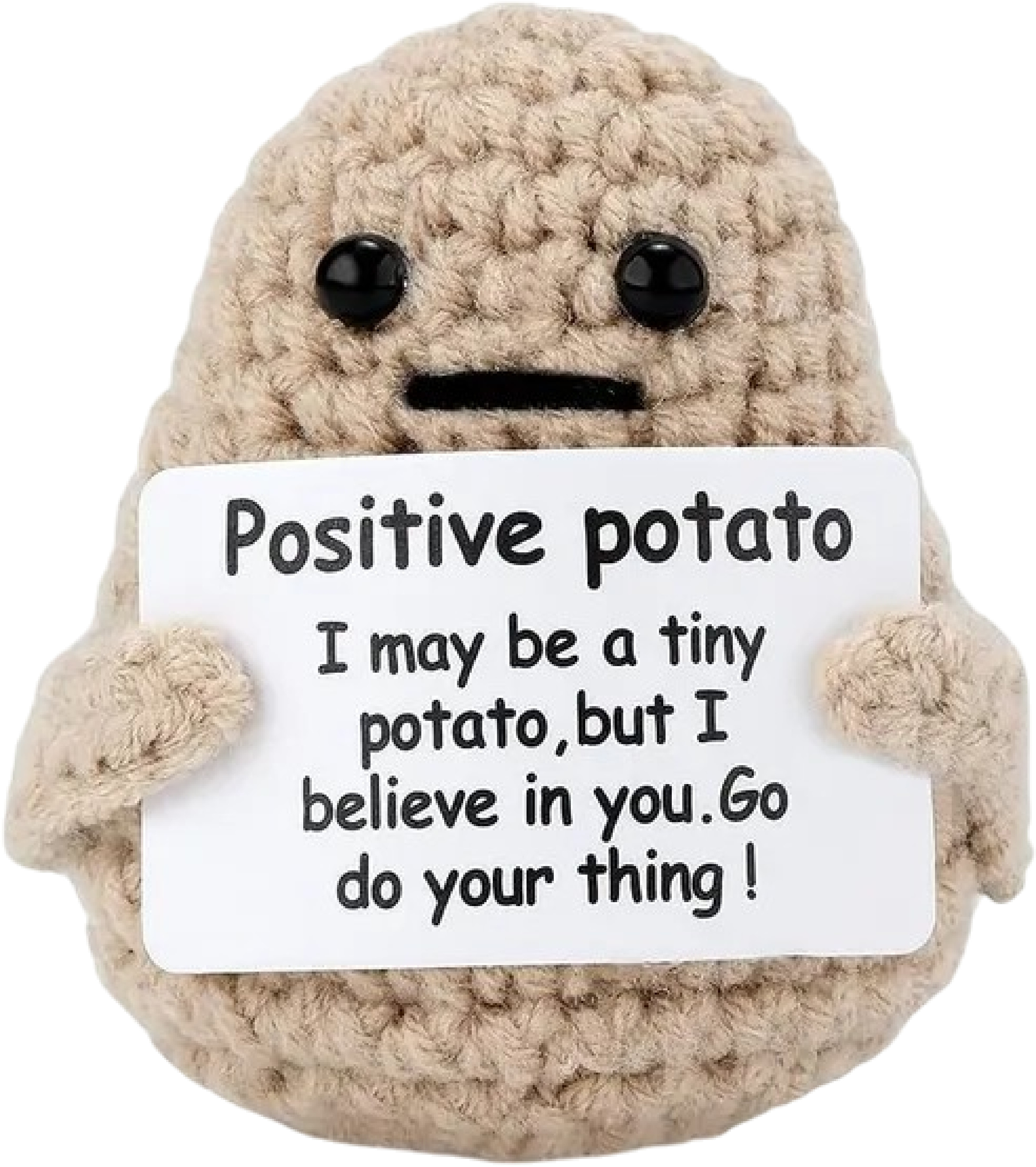 I AM CREATIVE Positive Potato 5.5cm 164089 beige