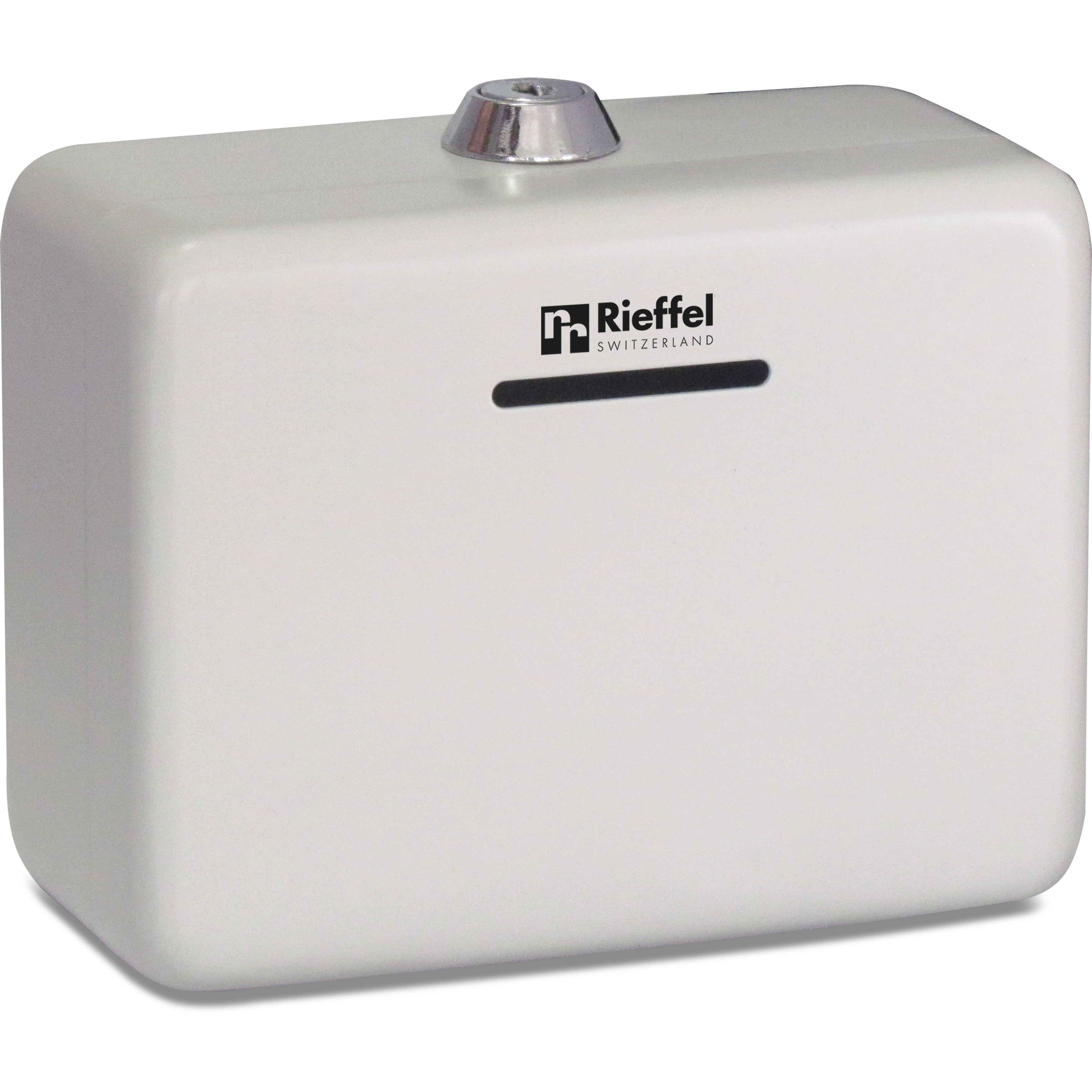 RIEFFEL SWITZERLAND Geldkassette A15471 12,5x6x9,5cm grauweiss