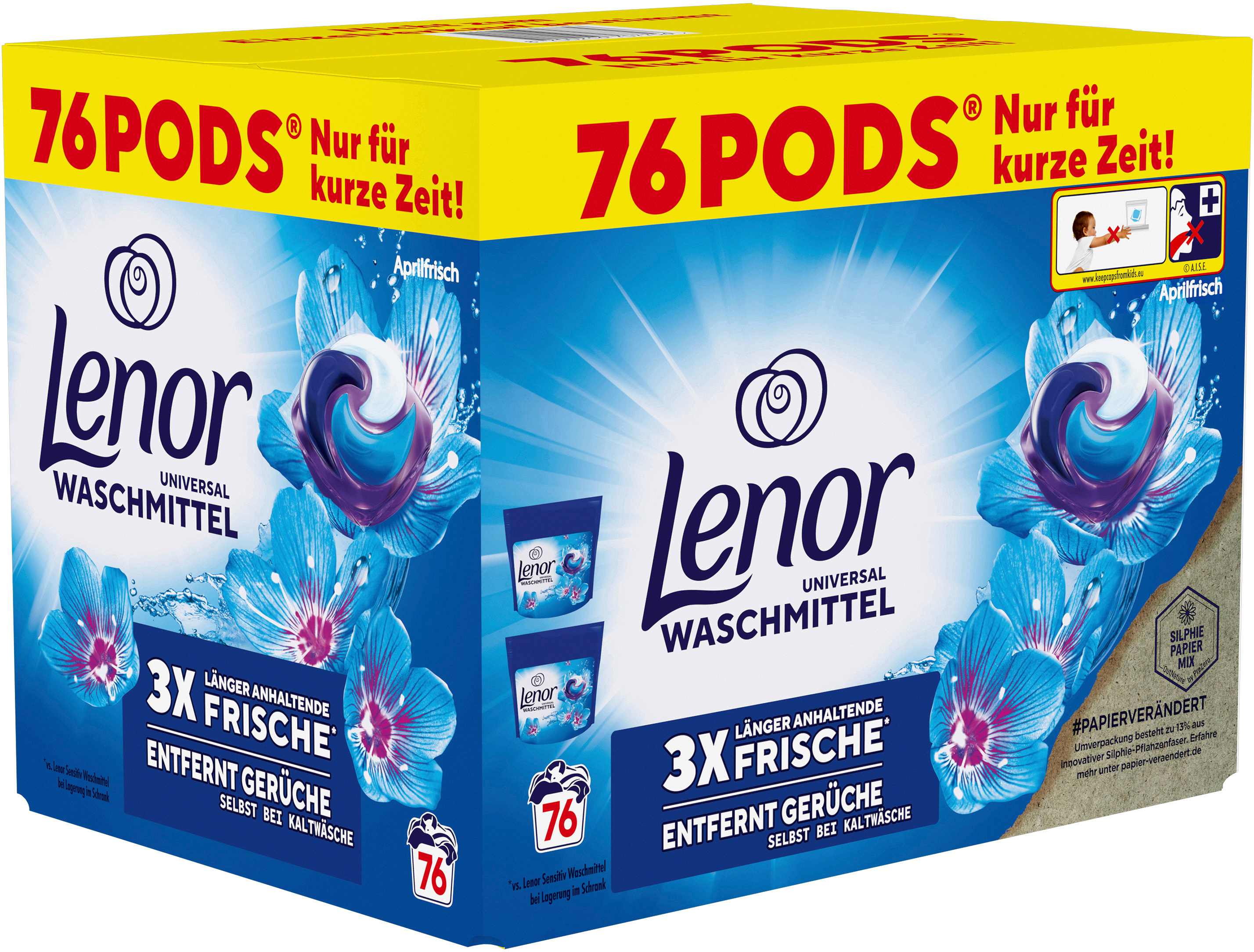 LENOR Wäsche-Pods Allin1 972043 Aprilfrisch 76 Pods