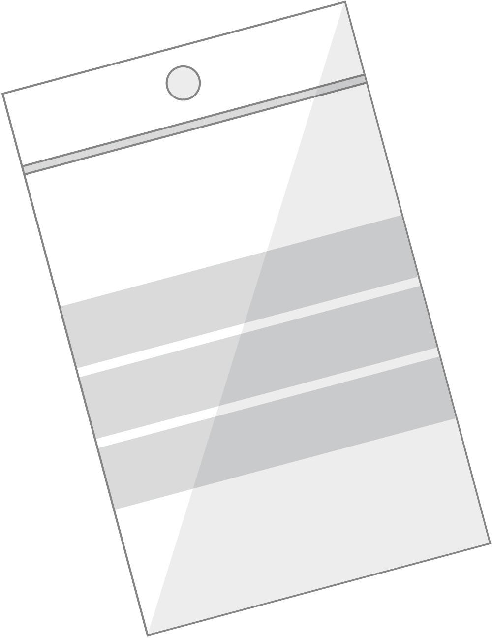 BÜROLINE Pressverschl. Beutel 75×90mm 422075 transp. 10 Stck.