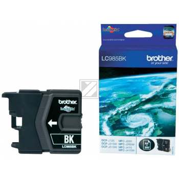 BROTHER Tintenpatrone schwarz LC-985BK DCP-J315W 300 Seiten BROTHER Tintenpatrone schwarz LC-985BK DCP-J315W 300 Seiten