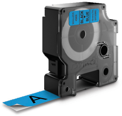 DYMO Schriftband D1 S0720860 schwarz/blau 19mm/7m DYMO Schriftband D1 S0720860 schwarz/blau 19mm/7m