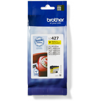BROTHER Tintenpatrone yellow LC-427Y MFC-J5955 1500 Seiten BROTHER Tintenpatrone yellow LC-427Y MFC-J5955 1500 Seiten