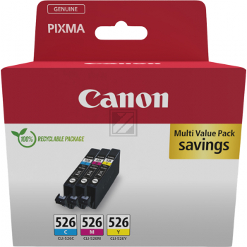 CANON Multipack Tinte CMY CLI-526 PIXMA iP4850 3x9ml CANON Multipack Tinte CMY CLI-526 PIXMA iP4850 3x9ml