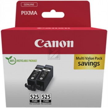 CANON Twin Pack Tinte 2x19ml schwarz PGI-525PACK PIXMA iP 4850 2 Stück CANON Twin Pack Tinte 2x19ml schwarz PGI-525PACK PIXMA iP 4850 2 Stück
