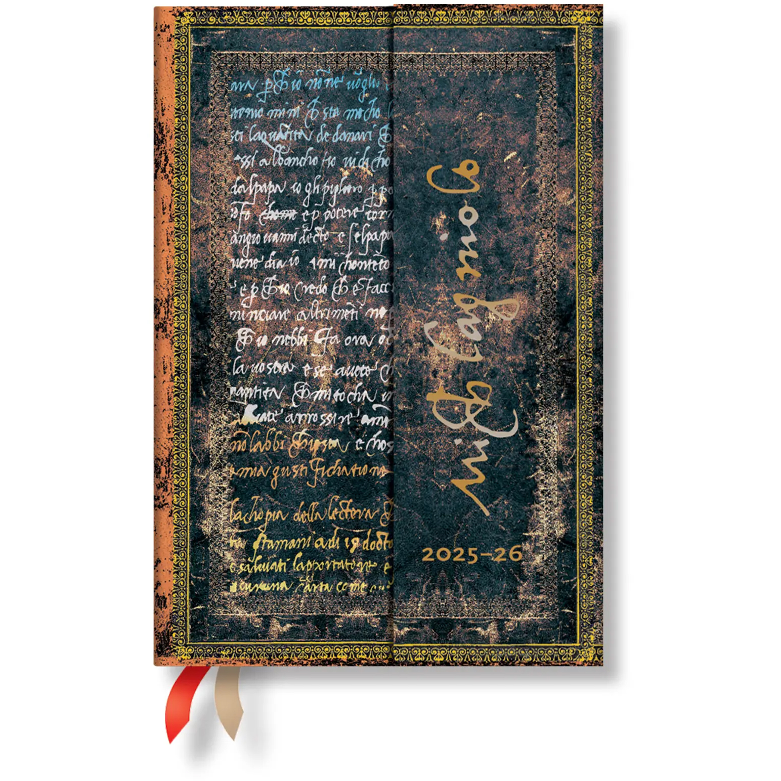 PAPERBLANKS Agenda Michelangelo Mini 25/26 DD0530-9 1W/2S 18M DE HOR HC 9.5x14cm