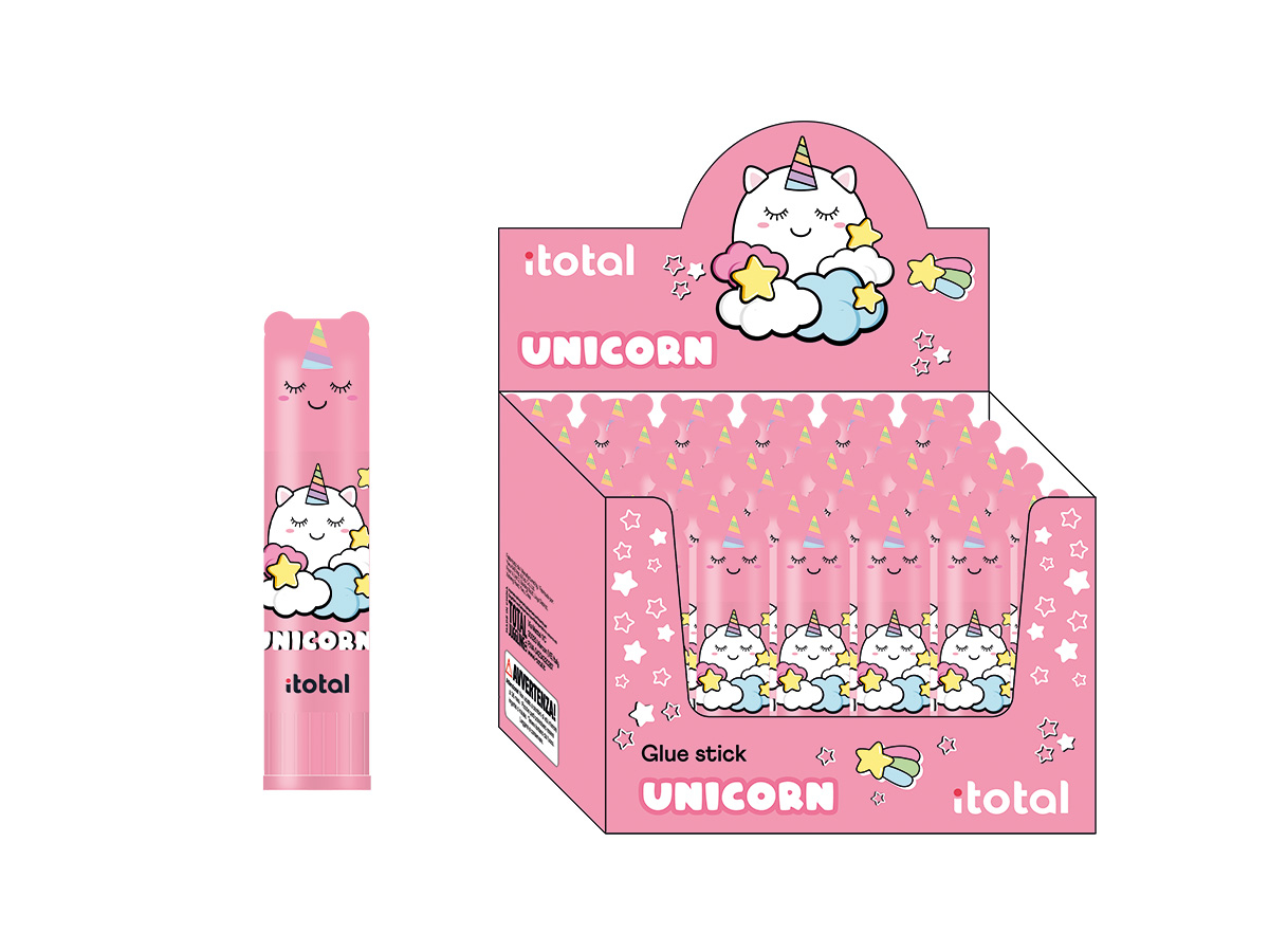 I-TOTAL Klebestift XL2776 Unicorn, assortiert
