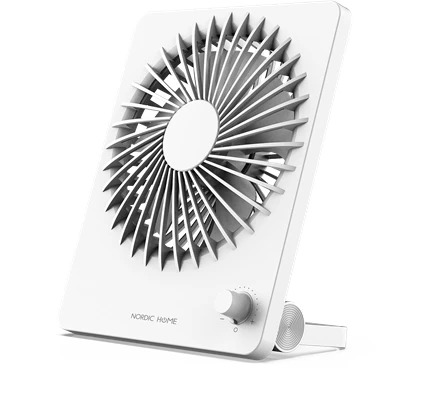 DELTACO USB Fan, Rechargable battery FT-771 Multi speeds White
