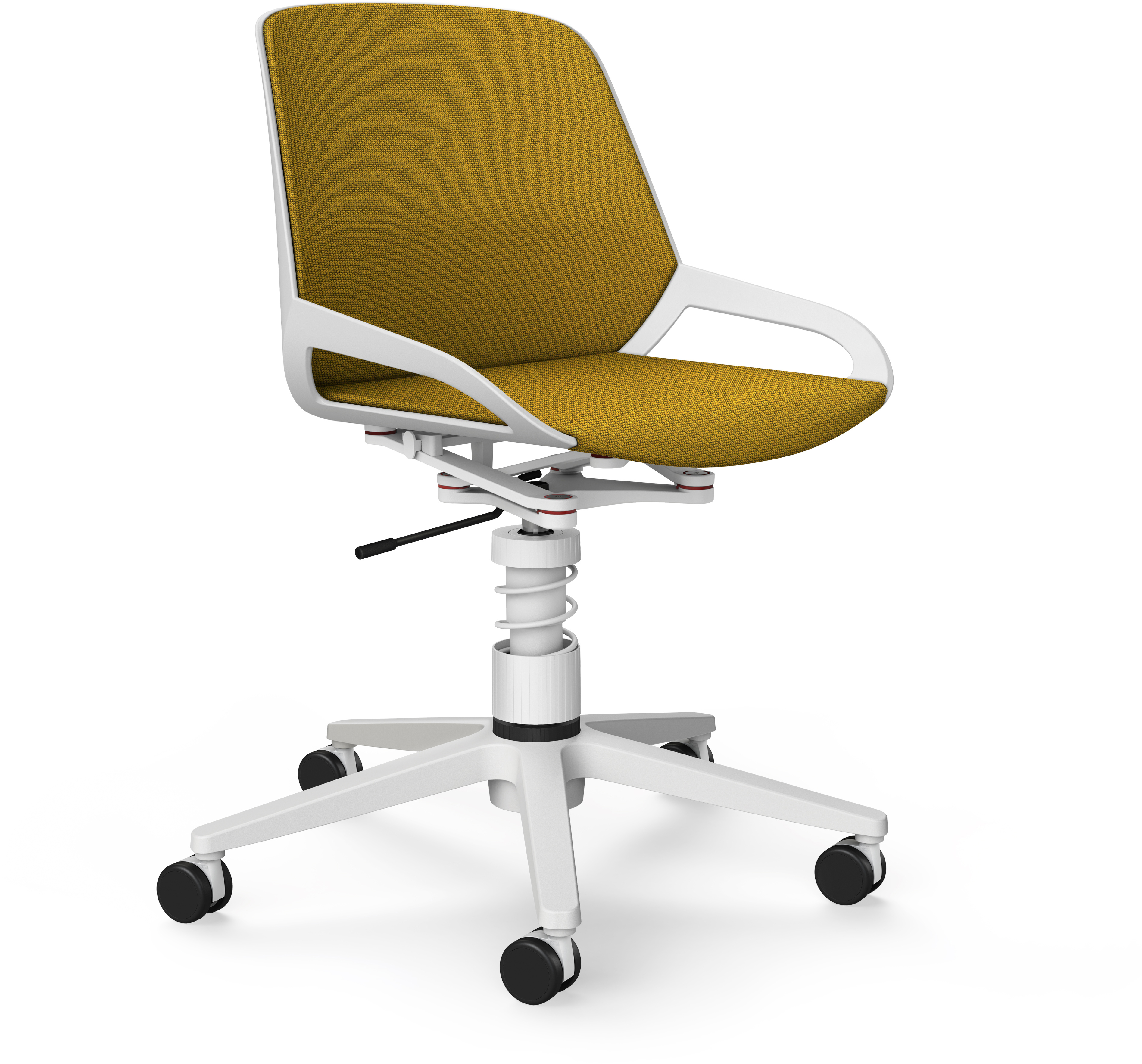 AERIS Bürodrehstuhl Numo Task 962WRSTWHCU6 gelb/weiss