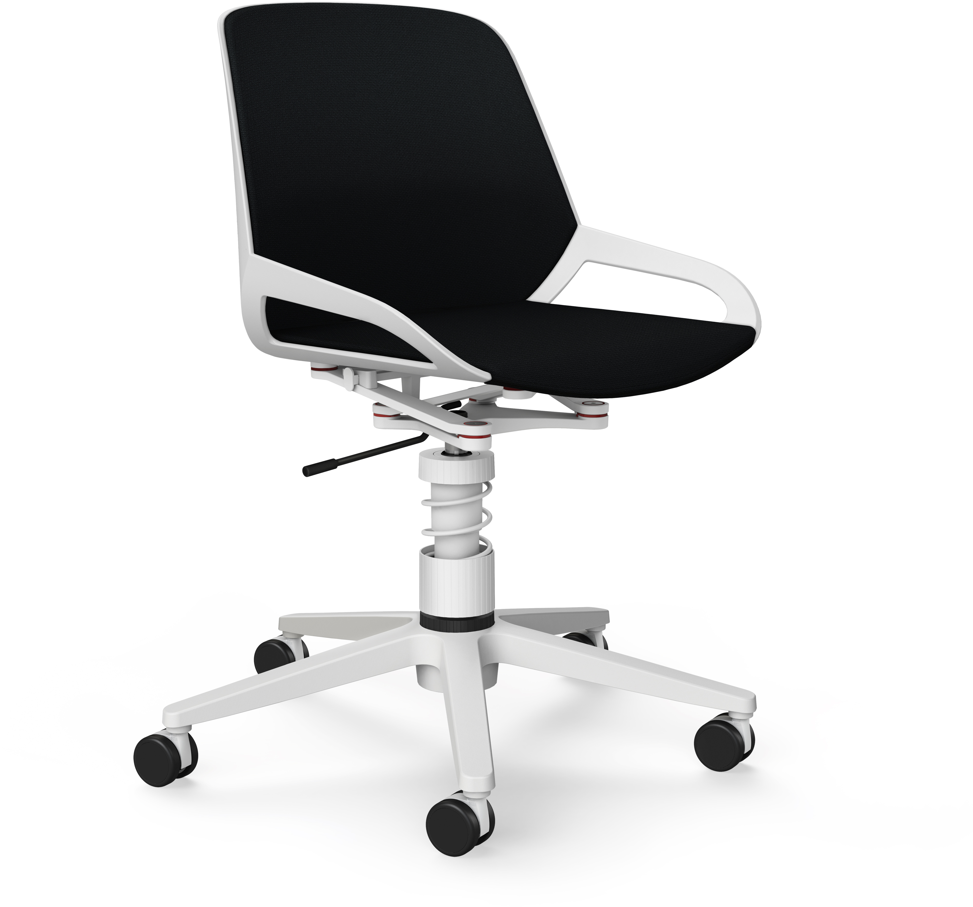 AERIS Bürodrehstuhl Numo Task 962WRSTWHCU1 schwarz/weiss