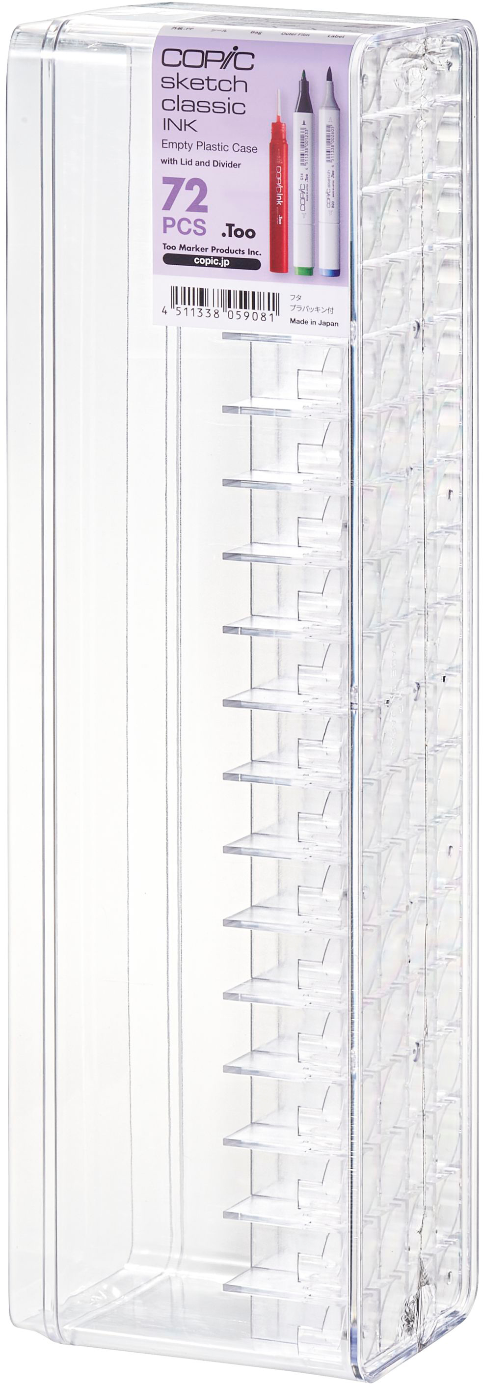 COPIC Display leer 20075D72 Classic, Sketch, Ink 72 Stück