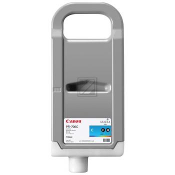 CANON Tintenpatrone cyan PFI706C iPF 8300 700ml CANON Tintenpatrone cyan PFI706C iPF 8300 700ml