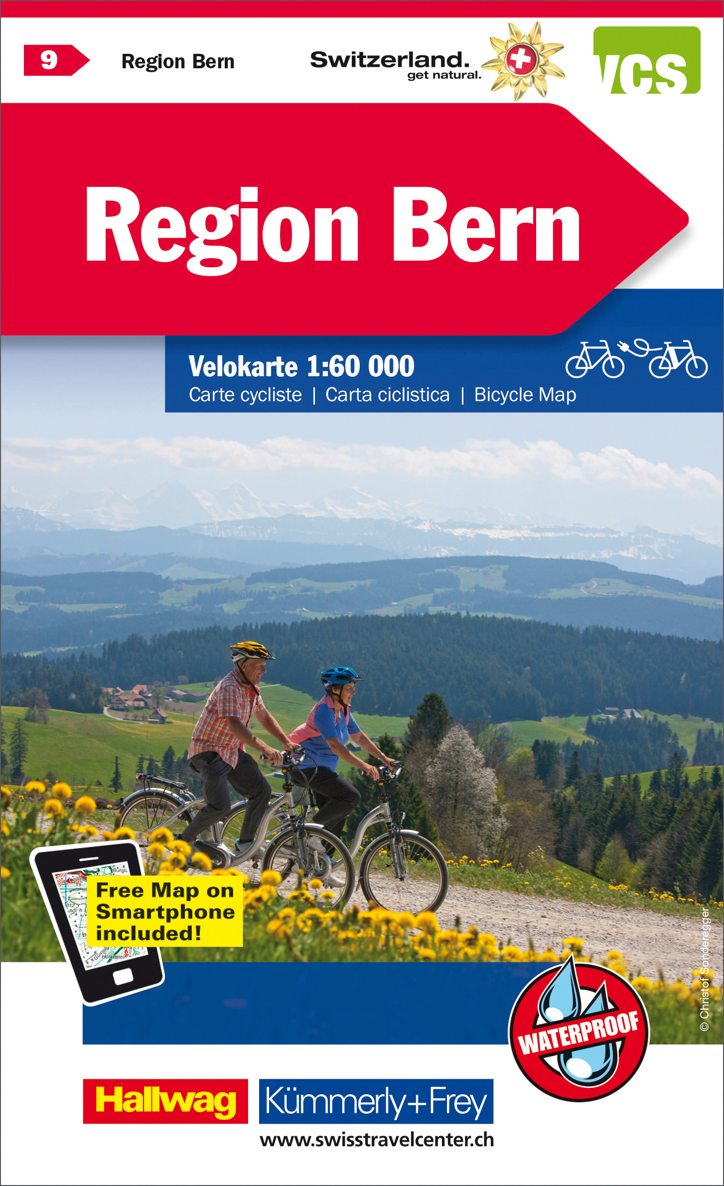 KÜMMERLY+FREY Velokarte 3259024096 Region Bern 1:60'000 KÜMMERLY+FREY Velokarte 3259024096 Region Bern 1:60'000