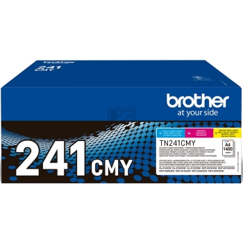 BROTHER Toner Multipack CMY TN-241CMY HL-3140/3170 1400 Seiten