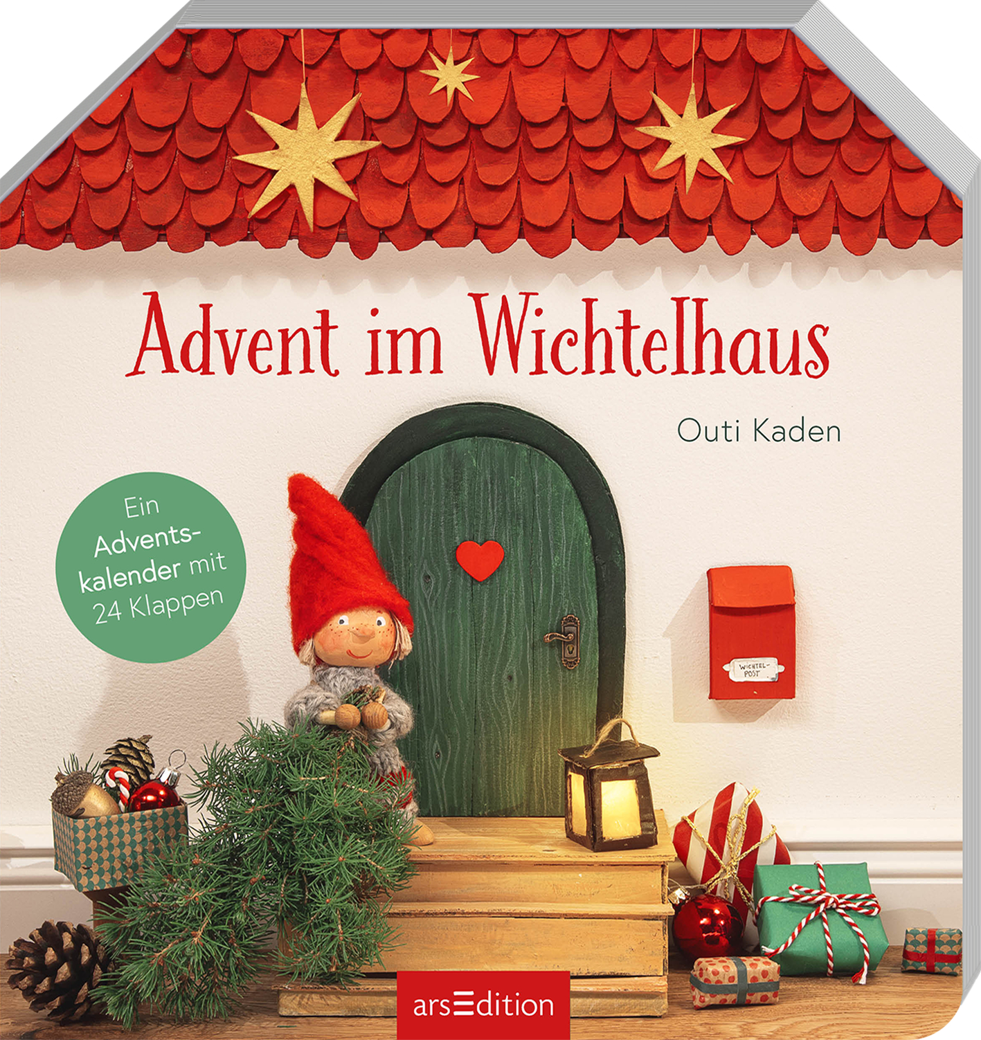 ARS EDITION Adventskalender 20.5x20x1.3cm 135859 Advent im Wichtelhaus